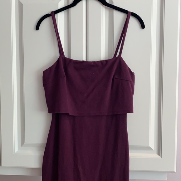 Burgundy Midi Dress - Picture 4 of 5